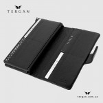 Кошелек Клатч На кнопке Под телефон и На прямую купюру TERGAN 5727  SIYAH LATIGO