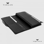 Кошелек Клатч На кнопке Под телефон и На прямую купюру TERGAN 5727  SIYAH LATIGO