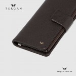 Кошелек Клатч TERGAN 5727 Кожаный с отделением для телефона и под прямую купюру  KAHVE LATIGO Темно Коричневый