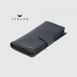 Кошелек Клатч TERGAN 5727 Кожаный с отделением для телефона и под прямую купюру  LACIVERT LATIGO Темно Синий Синий