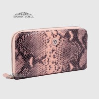 Кошелек-клатч кожаный на молнии TERGAN 5734 PUDRA ANACONDA/PUDRA RUSTIC