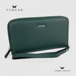Кошелек Клатч TERGAN 5734 Кожаный На металлической молнии   YESIL FLOATER Зеленый