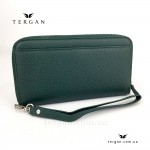 Кошелек Клатч TERGAN 5734 Кожаный На металлической молнии   YESIL FLOATER Зеленый