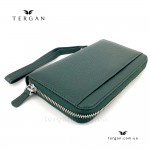 Кошелек Клатч TERGAN 5734 Кожаный На металлической молнии   YESIL FLOATER Зеленый