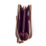 Кошелек Клатч TERGAN 5734 на молнии кожаный  BORDO FLOATER Красный