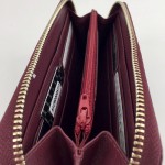 Кошелек Клатч TERGAN 5734 на молнии кожаный  BORDO FLOATER Красный
