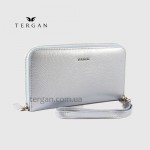 Кошелек Клатч TERGAN 5734 на молнии кожаный  MAVI PERLA MIMOZA Голубой