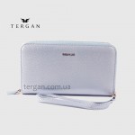 Кошелек Клатч TERGAN 5734 на молнии кожаный  MAVI PERLA MIMOZA Голубой