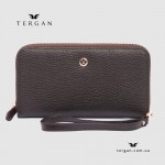 Кошелек Клатч TERGAN 5734 на молнии кожаный  KAHVE FLOATER