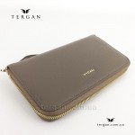 Кошелек Клатч TERGAN 5734 Кожаный На металлической молнии   KUM FLOATER Бежевый 