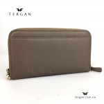 Кошелек Клатч TERGAN 5734 Кожаный На металлической молнии   KUM FLOATER Бежевый 