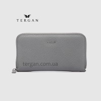 Кошелек-клатч кожаный на молнии TERGAN 5734 GRI FLOATER