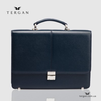 Мужской кожаный портфель на одно отделение TERGAN 21452 С кодовым замком LACIVERT FLOATER Т.Синий