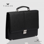Мужской кожаный портфель на одно отделение TERGAN 21452 С кодовым замком 
