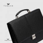 Мужской кожаный портфель на одно отделение TERGAN 21452 С кодовым замком 
