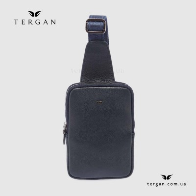 Сумка слинг через одно плечо TERGAN 21487 Кожаная LACIVERT LATIGO