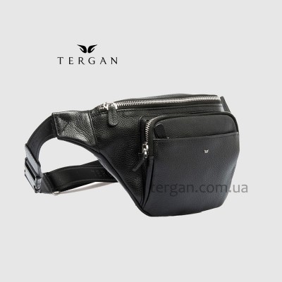 Сумка-Слинг на пояс и через одно плечо TERGAN 21302 Кожаная На три отделенияSIYAH LATIGO