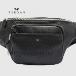 Сумка на пояс TERGAN 21302 Кожаная На три отделения SIYAH LATIGO Черный