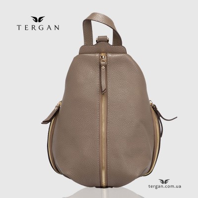 Рюкзак женский TERGAN 79830 Кожаный На три отделения на металлической молнииKUM FLOATER