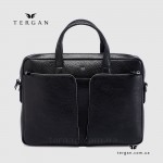 Сумка Портфель кожаная TERGAN 21451 для ноутбука и документов А4  SIYAH BRIC Черный
