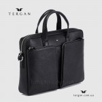 Сумка Портфель кожаная TERGAN 21451 для ноутбука и документов А4  SIYAH BRIC Черный