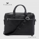 Сумка Портфель кожаная TERGAN 21451 для ноутбука и документов А4  SIYAH BRIC Черный