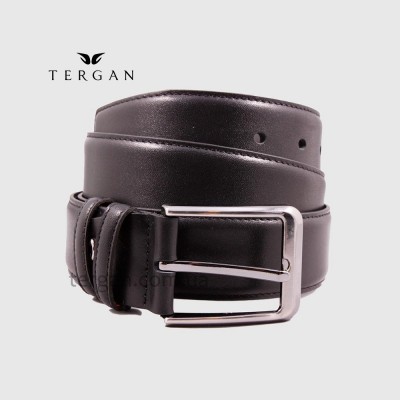 Ремень для джинс TERGAN 0305 кожаный SIYAH RUSTIC Черный