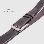 Ремень для джинс TERGAN 0305 кожаный  SIYAH RUSTIC Черный