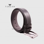 Ремень для джинс TERGAN 0305 кожаный  SIYAH RUSTIC Черный