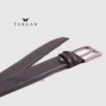 Ремень для джинс TERGAN 0305 кожаный  SIYAH RUSTIC Черный