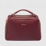 Женская кожаная сумка TERGAN 80380 BORDO FLOATER — Бордовый