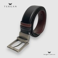 Ремень Двухсторонний Кожаный TERGAN 0304 SIYAH FIESTA/KAHVE FIESTA