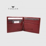 Зажим для денег TERGAN 1399 Кожаный 6 отделений для карт Без отделения для мелочи  022 VEGETAL Коричневый-Бежевый
