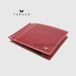 Зажим для денег TERGAN 1399 Кожаный 6 отделений для карт Без отделения для мелочи  022 VEGETAL Коричневый-Бежевый