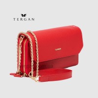 Клатч женский TERGAN 79671 Кожаный на два отделения на молнииKIRMIZI LATIGO