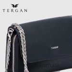 Клатч женский TERGAN 79671 Кожаный на два отделения на молнии LACIVERT LATIGO Темно Синий Синий