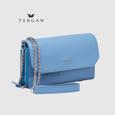 Клатч женский TERGAN 79671 Кожаный на два отделения на молнииMAVI GUSEL