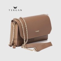Клатч женский TERGAN 79671 Кожаный на два отделения на молнииTABA GUSEL