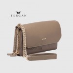 Клатч женский TERGAN 79671 Кожаный на два отделения на молнии KUM GUSEL 
