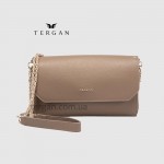 Клатч женский TERGAN 79671 Кожаный на два отделения на молнии KUM GUSEL 