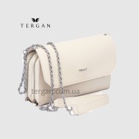Клатч женский TERGAN 79671 Кожаный на два отделения на молнииBEJ ARSEL