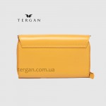 Клатч женский TERGAN 79671 Кожаный на два отделения на молнии SARI ARSEL Кофейный
