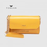 Клатч женский TERGAN 79671 Кожаный на два отделения на молнии SARI ARSEL Кофейный