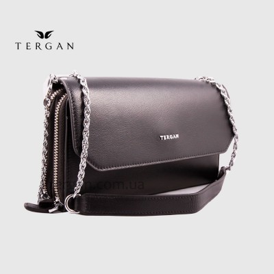 Клатч женский TERGAN 79671 Кожаный на два отделения на молнииSIYAH ARSEL