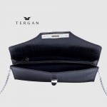 Клатч женский TERGAN 79475 Конвертом Кожаный На цепочке LACIVERT PYTHON 