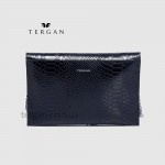 Клатч женский TERGAN 79475 Конвертом Кожаный На цепочке LACIVERT PYTHON 