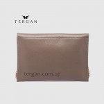 Клатч женский TERGAN 79475 Конвертом Кожаный На цепочке KUM FLOATER Бежевый 