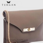 Клатч женский TERGAN 79475 Конвертом Кожаный На цепочке KUM FLOATER Бежевый 