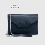 Клатч женский TERGAN 79475 Конвертом Кожаный На цепочке LACIVERT FLOATER Синий