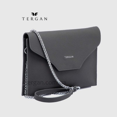 Клатч женский TERGAN 79475 Конвертом Кожаный На цепочкеGRI FLOATER